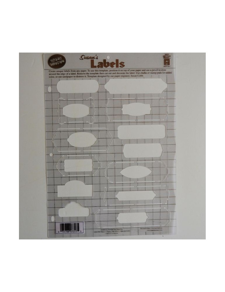 Gabarit labels format A4