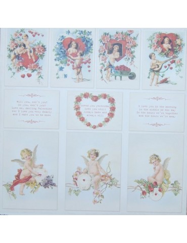 Papier Pion Design To My Valentine "to my valentine"