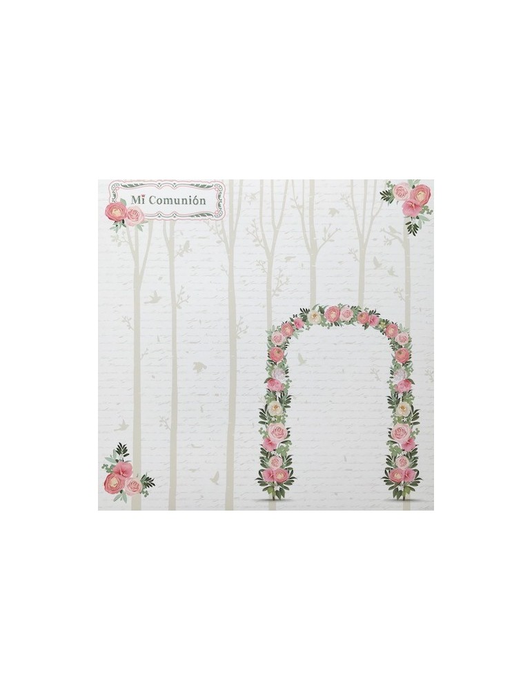 Papier Arche fleuri Dayka Trade