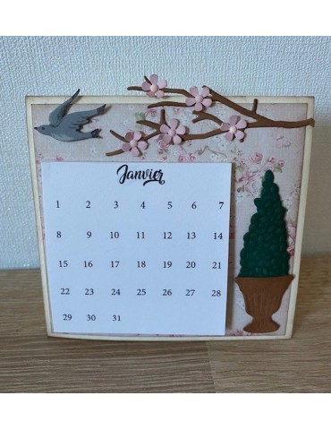 Kit calendrier Rose