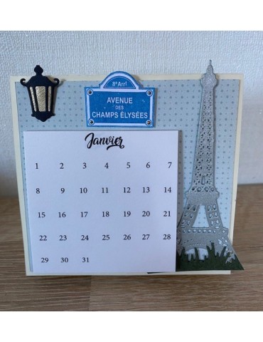 Kit calendrier bleu