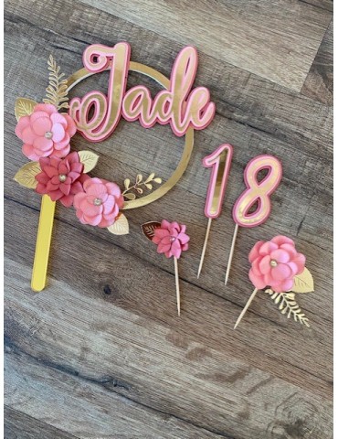Couronne fleurs 3D
