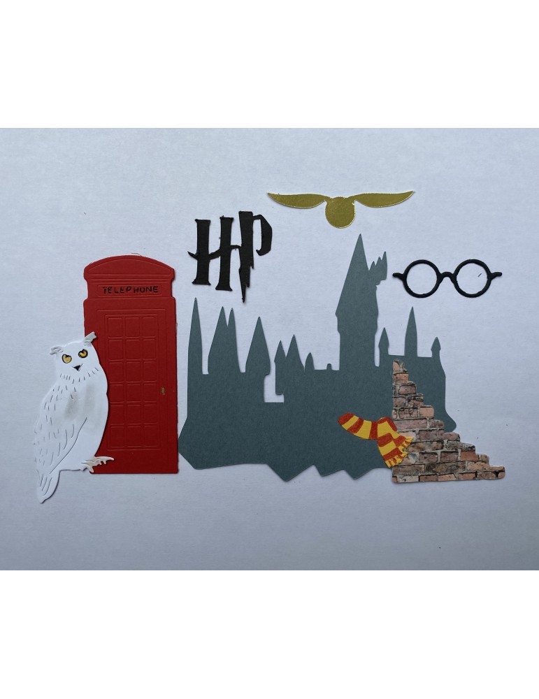 Lot de découpes sur le thème d'Harry Potter scrapbooking et loisirs créatifs