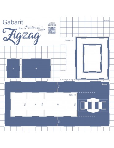 Gabarit carte Zigzag