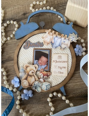 Support en bois réveil