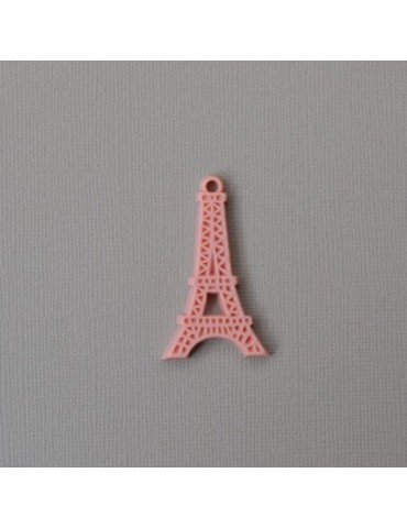 Tour Eiffel en résine rose 